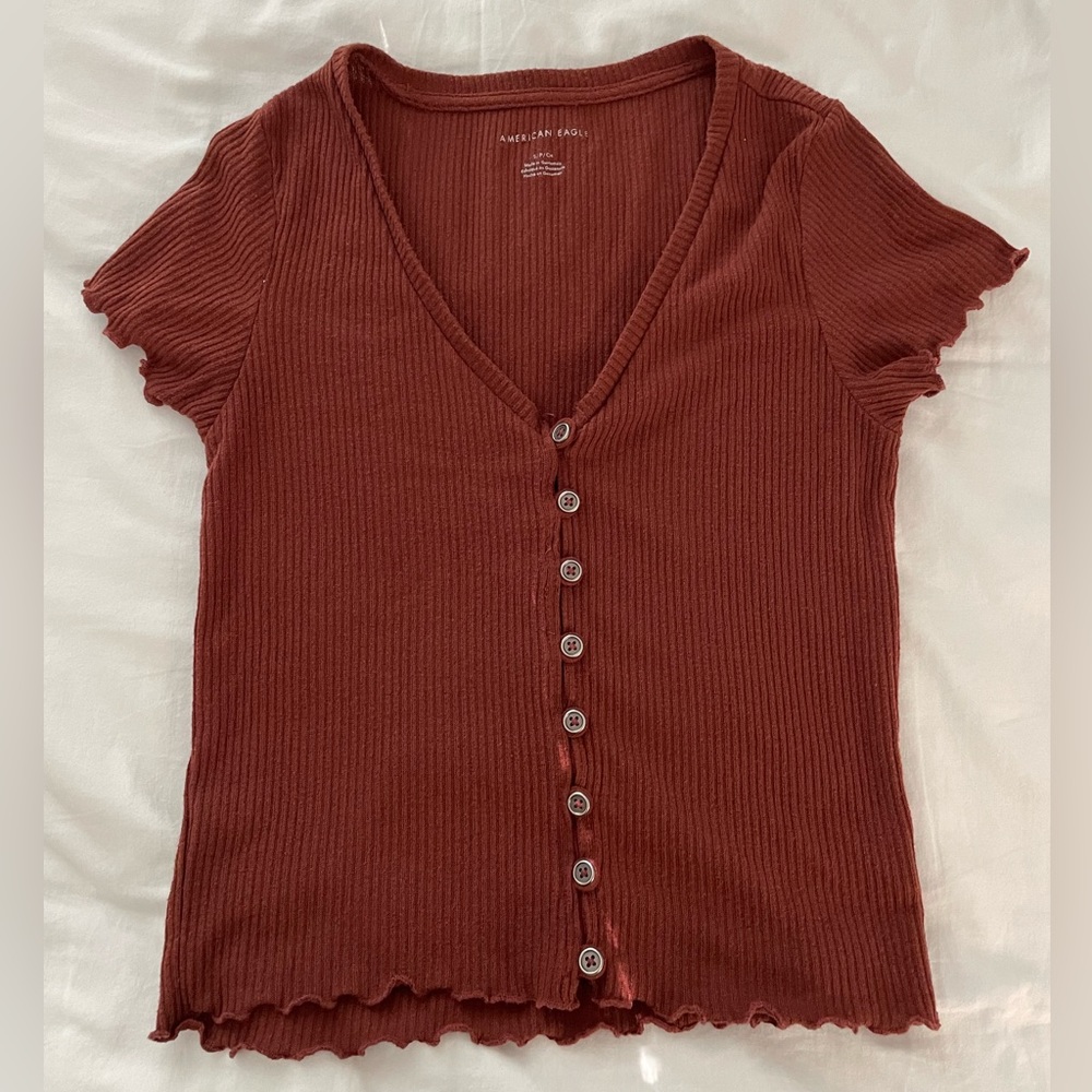 burnt orange top